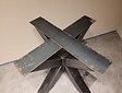 Doppel-X-Tischgestell – rustikal 85 cm