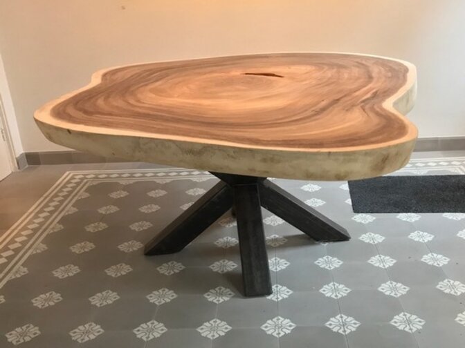 Doppel-X-Tischgestell – rustikal 85 cm