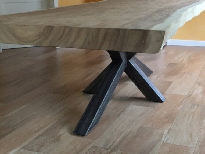 Großes X-Tischgestell 75x180 – rustikal – Matrix
