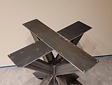 Doppel-X-Tischgestell – rustikal 68 cm