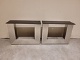 Couchtischgestell U-Form aus Metall – Edelstahl (pro Set)