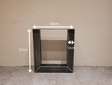 Tischbein aus Metall U - 10x10 cm rustikal (pro Set)