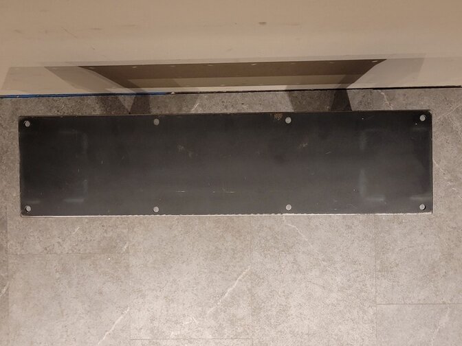 Tischbein aus Metall X - rustikal schwarz (pro Set)