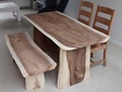 Suar-Baumstamm-Tisch 160 cm
