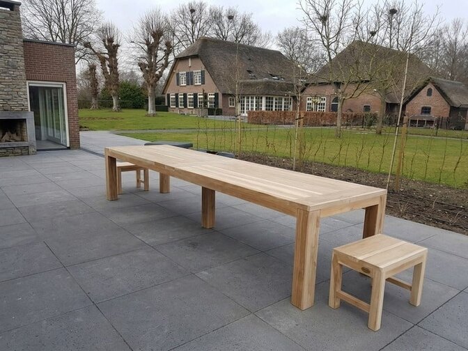 Teakholz-Gartentisch Napoli 400 cm