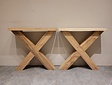 X-Tischgestell Hartholz (pro Set)
