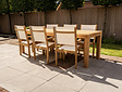 Ovaler Gartentisch Ancona Teak 240 cm