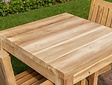Quadratischer Gartentisch Napoli 80x80x77cm