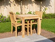 Quadratischer Gartentisch Napoli 80x80x77cm