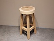 Baumstamm-Stehtischhocker – rund – 75 cm