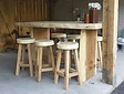 Baumstamm-Stehtisch 180 cm