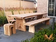 Suar-Baumstamm-Tisch 300 cm