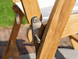 Genova Teakholz-Gartenstuhl Batyline Taupe