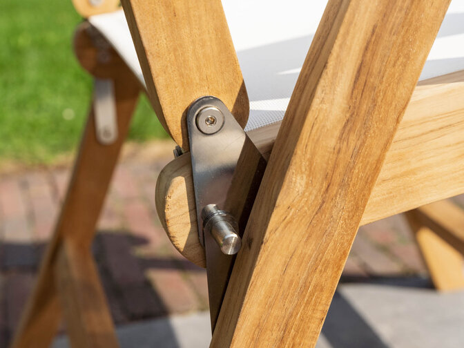 Genova Teakholz-Gartenstuhl Batyline Taupe
