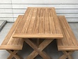Teak-Picknickbank 45x180 cm
