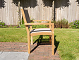 Teak Gartensessel Torino mit Batyline in Taupe