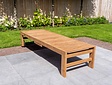Teak-Liege Trento mit Rollen
