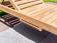 Teak-Liege Trento mit Rollen