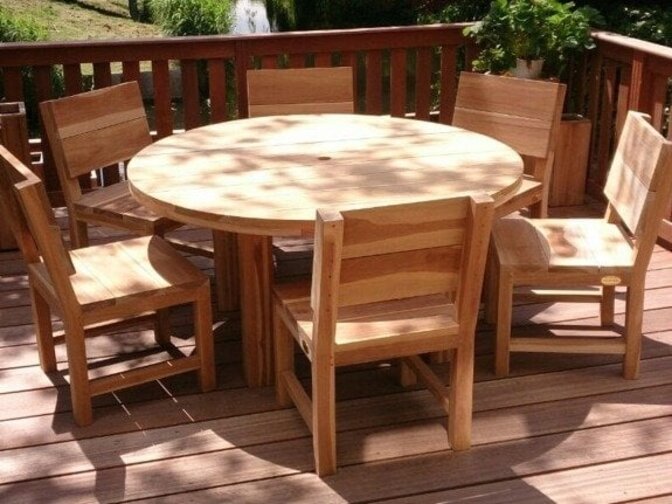 Teak-Gartenstuhl Napoli ohne Armlehnen