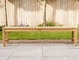 Teak Gartenbank Bergamo 180 cm ohne Rückenlehne
