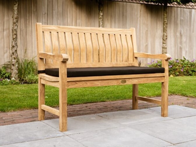 Polster für Gartenbank Bergamo 120  – Schwarz