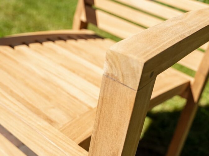 Teak Gartenstuhl Torino horizontal