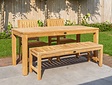 Teak-Terrassentisch Serie Verona 70 x 180 cm