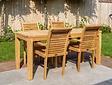 Teak-Terrassentisch Serie Verona 70 x 180 cm