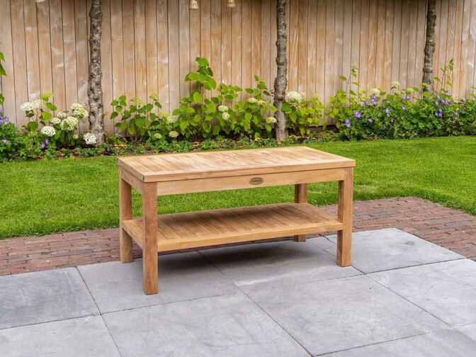 Teak-Beistelltisch Roma 100x50x50cm