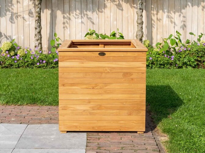 Teak-Pflanzkübel 80 x 80 x 80 cm