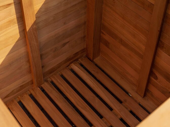 Teak-Pflanzkübel 80 x 80 x 80 cm