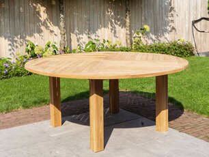 Teak-Gartentisch Toscane rund 175 cm