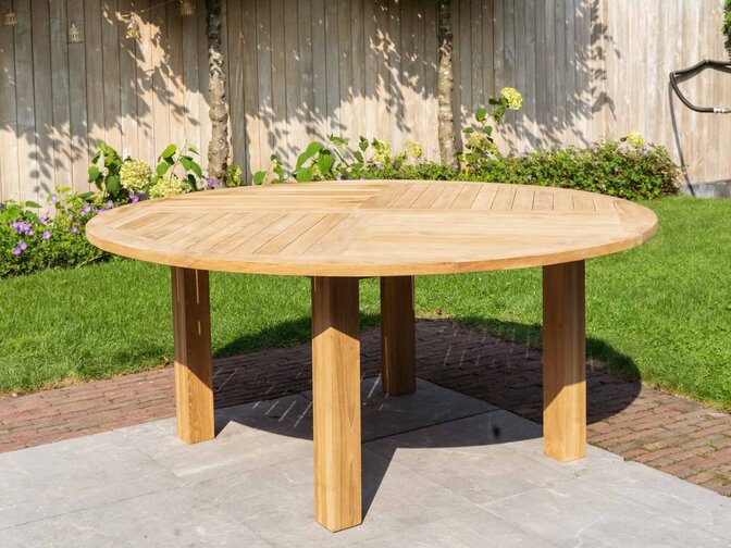 Teak-Gartentisch Toscane rund 175 cm