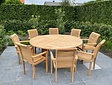Teak-Gartentisch Toscane rund 175 cm