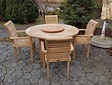 Teak-Gartentisch Toscane rund 135 cm