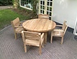 Gartentisch Napoli aus Teakholz 155 cm rund