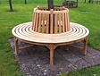 Runde Teak-Sitzbank 170 cm