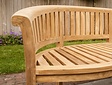 Teak-Gartenbank rund Washington 225 cm
