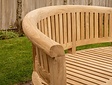 Teak-Gartenbank rund Washington 160 cm