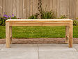 Teak-Parkbank Napoli  ohne Rückenlehne 110 cm
