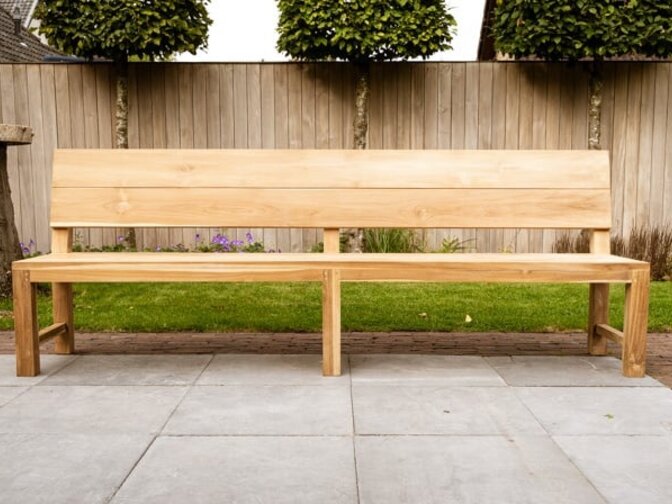 Teak-Parkbank 250 cm