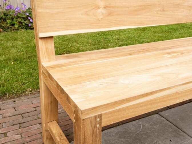 Teak-Parkbank 250 cm