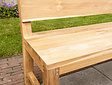 Teak-Parkbank Napoli 150 cm mit Rückenlehne