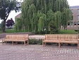 Bergamo Teak-Gartenbank 260 cm mit Rückenlehne