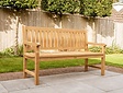Teak-Gartenbank Bergamo 150 cm mit Rückenlehne