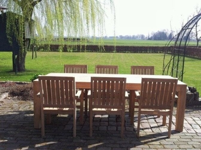Teak-Gartentisch Napoli 240 cm