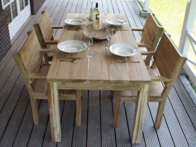 Teak-Gartentisch Napoli 190 cm
