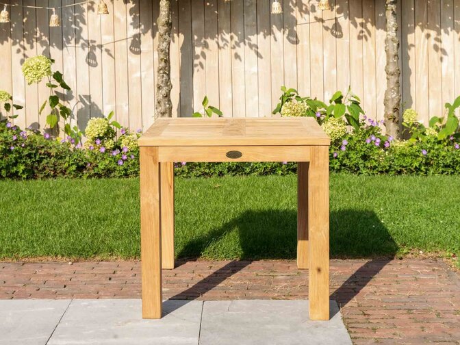 Gartentisch Venice aus Teakholz quadratisch 80 cm
