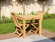 Gartentisch Venice aus Teakholz quadratisch 80 cm