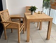 Gartentisch Venice aus Teakholz quadratisch 80 cm